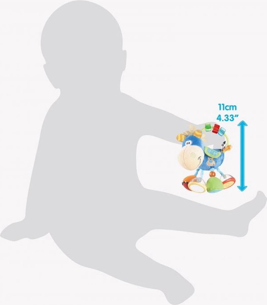 Playgro Clip Clop Rammelaar - Blauw - Activiteitenspeeltje - Kraamkado 2 Playgro Clip Clop Rammelaar - Blauw - Activiteitenspeeltje - Kraamkado - Afbeelding 2