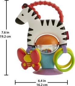 Fisher Price - Activity Zebra - Rammelaar - Speeltje En Bijtring - Grijpspeelgoed -Babyspeelgoed Winkel 1055x1200 1
