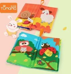 Tumama® Knisperboekje Baby Eerste Jaar “Dieren Vleugels“ Voelboekje - Sinterklaas Kerst Cadeau - Educatief Voel Knisper Boek Speelgoed -Babyspeelgoed Winkel 1155x1200