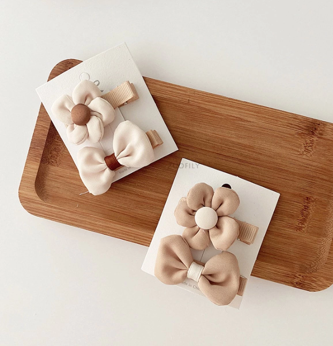 Haarknipjes | Accessoires | Baby | Kind | Meisje | Babycadeau | 4x Schuifjes | Bloemetjes | Cadeau | 3 Haarknipjes | Accessoires | Baby | Kind | Meisje | Babycadeau | 4x Schuifjes | Bloemetjes | Cadeau | - Afbeelding 3