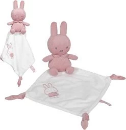 Tiamo Collection Knuffeldoekje Nijntje - Pink Baby Rib -Babyspeelgoed Winkel 1158x1200