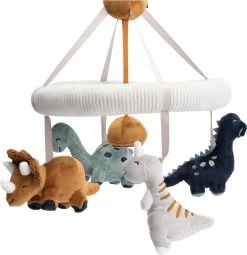 Prénatal Muziekmobiel - Dino Thema - Baby Box Accessoires – Boxmobiel - Blauw/Multikleur