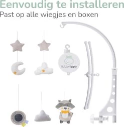 Little Hippo® Muziekmobiel - Boxmobiel 'Puck' - Bedmobiel -Babyspeelgoed Winkel 1171x1200 1