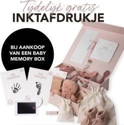 Baby Memory Box – Herinneringsdoos - Kraamcadeau - Baby Geschenkset - Babyshower Cadeau