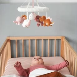 Prénatal Muziekmobiel - Dino Thema - Baby Box Accessoires – Boxmobiel - Roze/Multikleur -Babyspeelgoed Winkel 1199x1200 6