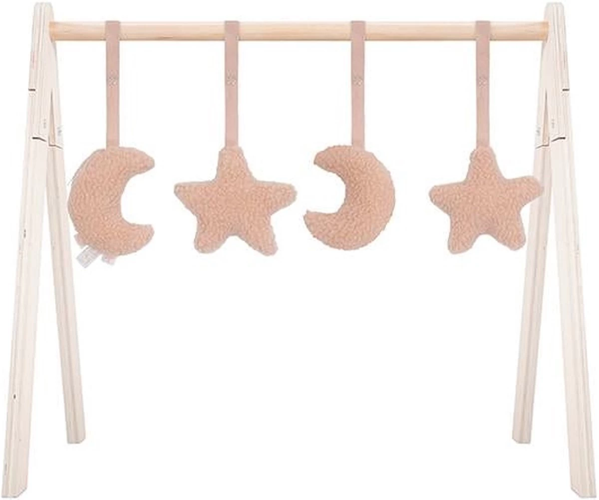 Jollein Babygym Speeltjes - Moon - Nougat - 4 Stuks 8 Jollein Babygym Speeltjes - Moon - Nougat - 4 Stuks - Afbeelding 8