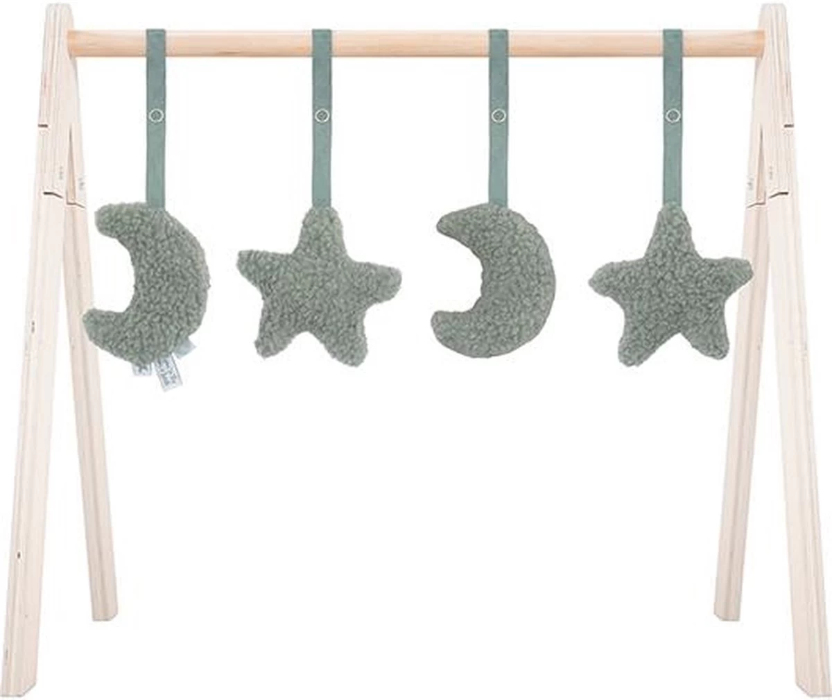 Jollein Babygym Speeltjes - Moon - Nougat - 4 Stuks 1 Jollein Babygym Speeltjes - Moon - Nougat - 4 Stuks