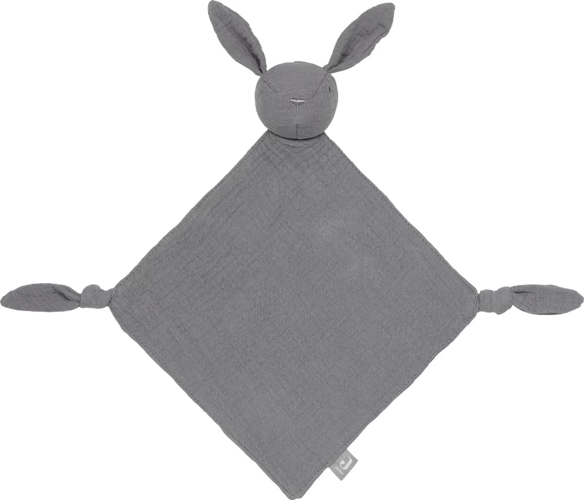 Jollein Speendoekje Bunny Ears - Storm Grey 1 Jollein Speendoekje Bunny Ears - Storm Grey