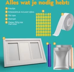 Baby Fotolijst Met Klei Voetafdruk & Handafdruk – Kraamcadeau Babyshower - Gipsafdruk Baby - Kraampakket/Geboorte Cadeau -Babyspeelgoed Winkel 1200x1154 3