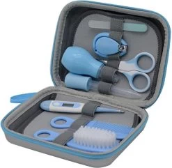 9-delige Baby Verzorgingsset - BLAUW - Baby Borstel - Baby Verzorgingsproducten - Nagelset - Manicure Set - Kraam Cadeau - GRATIS Opberg/-Reisdoosje -Babyspeelgoed Winkel 1200x1171 1