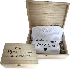 Zwangerschapsaankondiging - Bekendmaking - Hoera Zwanger - Jullie Worden Opa En Oma