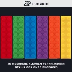 Bijtketting - Kauwketting | Bouwblokje Patroon Oranje -Babyspeelgoed Winkel 1200x1199