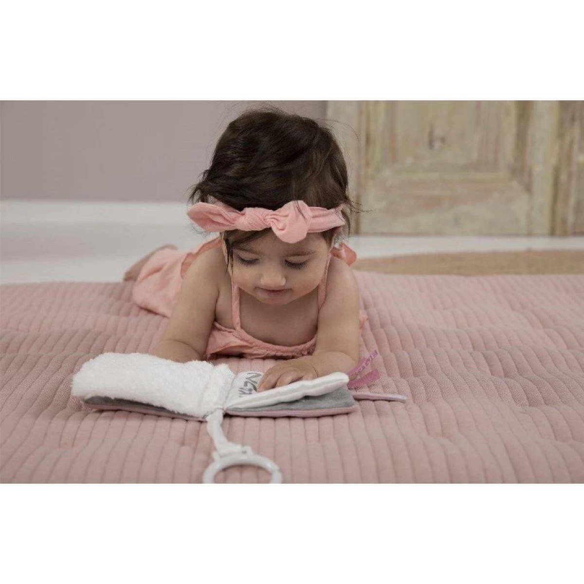 Buggyboekje Nijntje Pink Baby Rib 4 Buggyboekje Nijntje Pink Baby Rib - Afbeelding 4