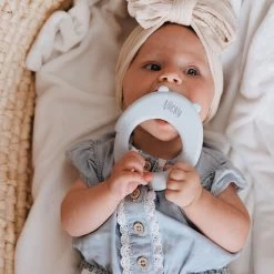 J.Børn Silicone Bijtring Beer - Sage - Bijtspeelgoed - Baby -Babyspeelgoed Winkel 1200x1200 300