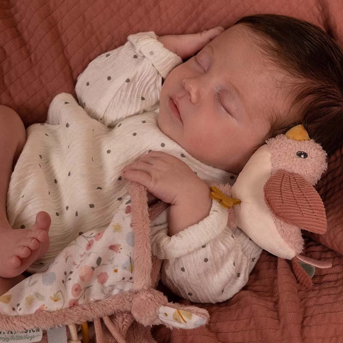 Knuffeldoekje Flowers & Butterflies - Little Dutch 5 Knuffeldoekje Flowers & Butterflies - Little Dutch - Afbeelding 5