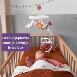 Prénatal Muziekmobiel - Dino Thema - Baby Box Accessoires – Boxmobiel - Roze/Multikleur -Babyspeelgoed Winkel 1200x1200 456