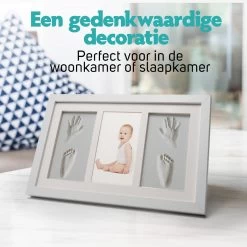 Baby Fotolijst Met Klei Voetafdruk & Handafdruk – Kraamcadeau Babyshower - Gipsafdruk Baby - Kraampakket/Geboorte Cadeau -Babyspeelgoed Winkel 1200x1200 561