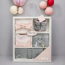 Spronkers® Baby Kleding Set 5 Stuks - Baby Kraamcadeau Meisje – Baby Cadeaupakket – Kraammand Baby Geschenkset - Roze 0-3 Maanden -Babyspeelgoed Winkel 1200x1200 574