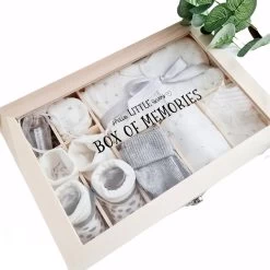 Gepersonaliseerd Kraamcadeau Unisex - Baby Geschenkset Neutraal - Herinneringsdoos Baby - Kraamcadeau - Baby Memorie Box - Babyshower Cadeau - Babycadeau - 10 In 1 Kado - Cadeau Met Naam -Babyspeelgoed Winkel 1200x1200 586