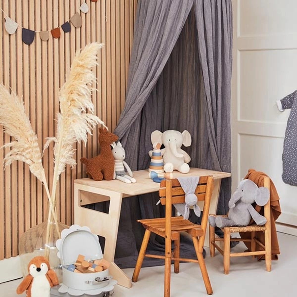 Jollein Speendoekje Bunny Ears - Storm Grey 9 Jollein Speendoekje Bunny Ears - Storm Grey - Afbeelding 9