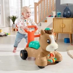 Fisher Price Fisher-Price Pony Loopvriendje - Looptrainer Baby - Bruin - Groen -Babyspeelgoed Winkel 1200x1200 98