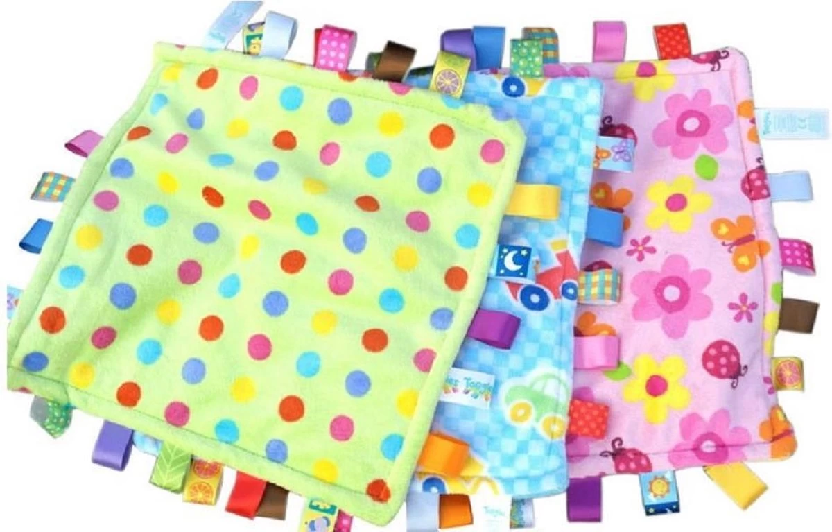 Woezy - Labeldoek Liv - Knuffeldoekje - Labels - Stof - Kraamcadeau - Baby 2 Woezy - Labeldoek Liv - Knuffeldoekje - Labels - Stof - Kraamcadeau - Baby - Afbeelding 2