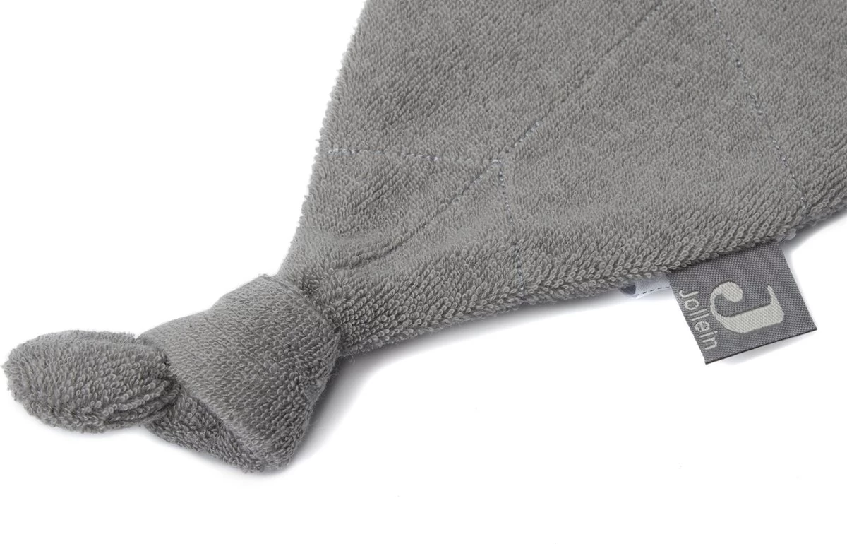 Jollein Speendoekje Badstof Leaf - Storm Grey 6 Jollein Speendoekje Badstof Leaf - Storm Grey - Afbeelding 6