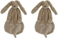 2 Happy Horse Richie Knuffeldoekjes | Bruin | Baby Cadeau | Kraam Cadeau