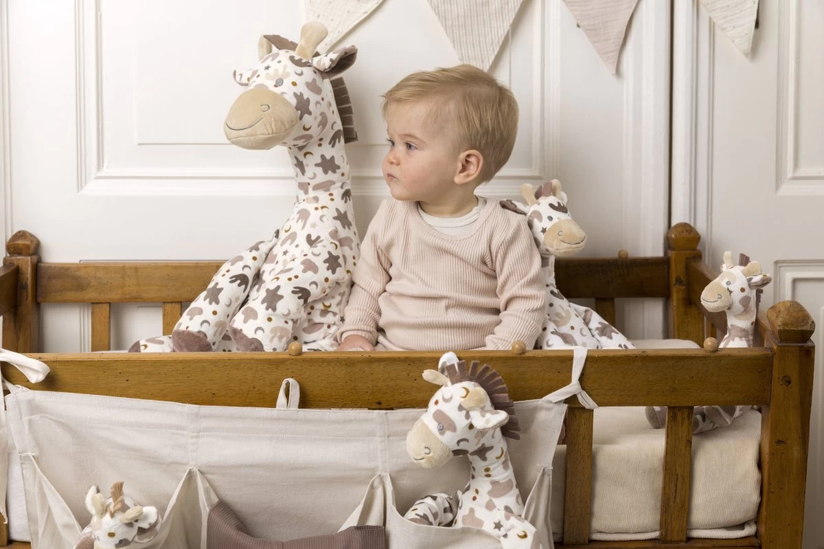 Happy Horse Giraf Gino Knuffeldoekje - Bruin - Baby Cadeau 2 Happy Horse Giraf Gino Knuffeldoekje - Bruin - Baby Cadeau - Afbeelding 2