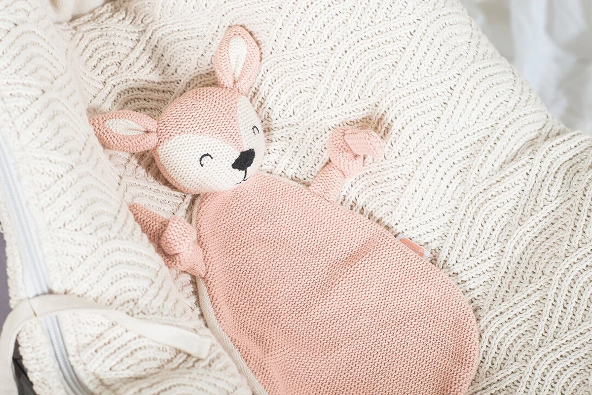 Jollein Knuffeldoekje Deer - Pale Pink 4 Jollein Knuffeldoekje Deer - Pale Pink - Afbeelding 4