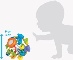 Playgro Speel En Leerbal - Grijp- En Bijtspeelgoed - Klikklak Geluiden - Spiegeltje - Kralen - Cilinder Met Rattelende Ballen -Babyspeelgoed Winkel 1200x983