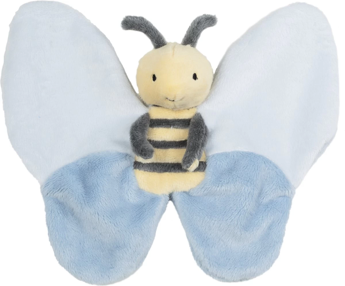 Happy Horse Bij Benja Knuffeldoekje - Blauw/Geel - Baby Cadeau