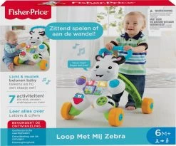 Fisher Price Fisher-Price Loop Met Mij Zebra - Looptrainer -Babyspeelgoed Winkel 1200x997