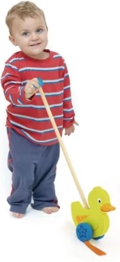 Duwstok - Eend -Babyspeelgoed Winkel 551x1200