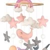Wavy Dreams - Boxmobiel - Dieren Mobiel Babykamer - Mobiel Baby - Kraamcadeau - Baby Cadeau Meisje - Baby Mobiel - Pink Dolphin