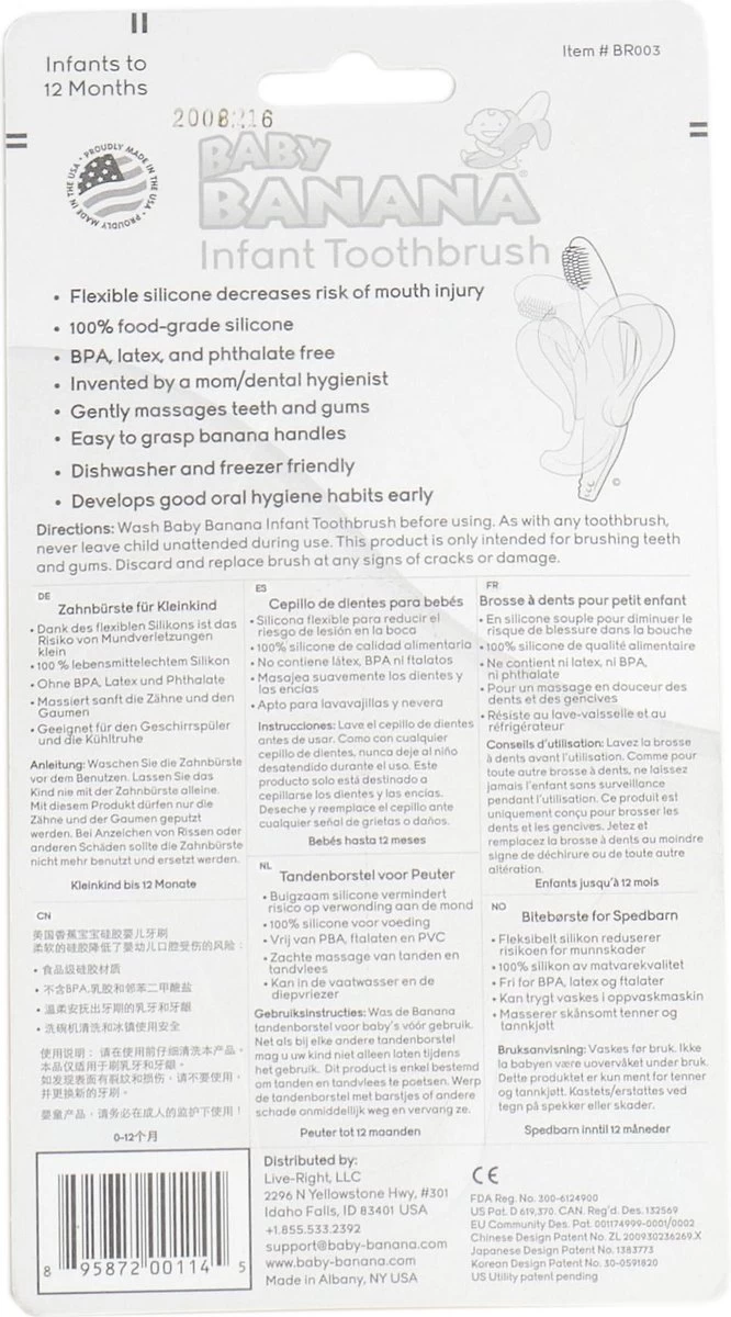 Baby Banaan Tandenborstel/bijtspeeltje – Geel - Baby Tandenborstel - Bij Doorkomende Tandjes - Tandvlees Massage - Babytandenborstel - Peuter Tandenborstel 2 Baby Banaan Tandenborstel/bijtspeeltje – Geel - Baby Tandenborstel - Bij Doorkomende Tandjes - Tandvlees Massage - Babytandenborstel - Peuter Tandenborstel - Afbeelding 2