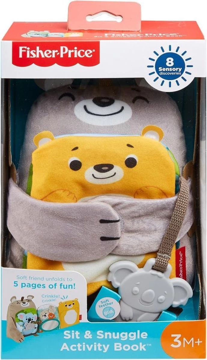 Fisher Price Fisher-Price Knuffelbaar Activiteiten Boekje Baby - Baby Speelgoed 2 Fisher Price Fisher-Price Knuffelbaar Activiteiten Boekje Baby - Baby Speelgoed - Afbeelding 2