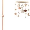 Baby Mobiel Sterren + Houten Mobiel Houder - Boxmobiel – Babyshower Cadeau Baby Mobiel – Wieg Mobiel – Kraamcadeau