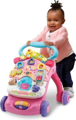 VTech 2 In 1 Baby Walker - Educatief Babyspeelgoed - Roze - 9 Tot 36 Maanden -Babyspeelgoed Winkel 768x1200