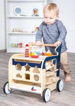 Baby Walvis Loopwagen - Houten Speelgoed Vanaf 1 Jaar -Babyspeelgoed Winkel 848x1200