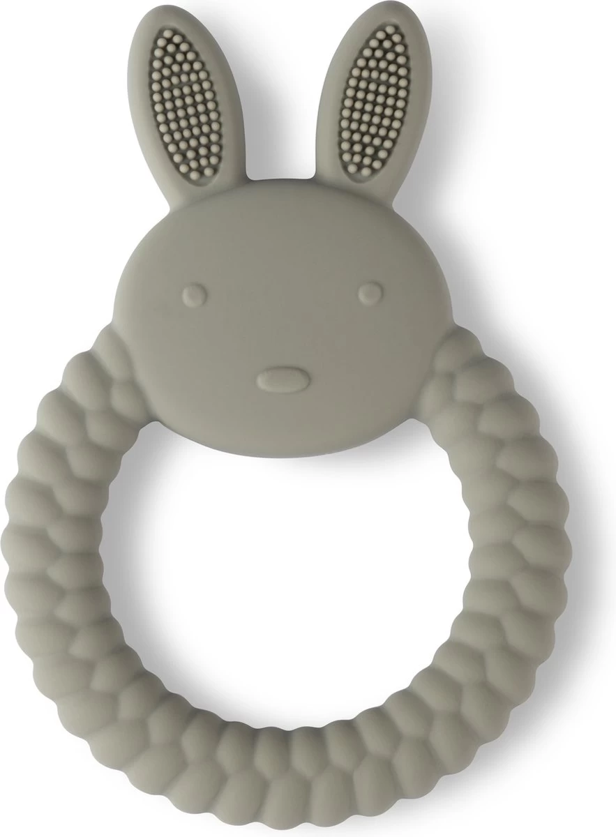 Bijtring Lalieloe Bunny - Bijtspeelgoed - Kraam Cadeau - Koel Bijtring - Sage 1 Bijtring Lalieloe Bunny - Bijtspeelgoed - Kraam Cadeau - Koel Bijtring - Sage