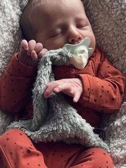 Louka Speendoekje Driehoek Teddy Groen - Teddy Katoen - Speenknuffel - Excl. Bibs Speen -Babyspeelgoed Winkel 900x1200 13