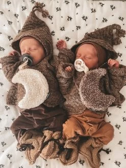 Louka Speendoekje Maan Bruin - Teddy Katoen - Speenknuffel -Babyspeelgoed Winkel 900x1200 16