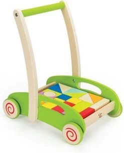 Hape Loopwagen Blokkenkar - Speelgoed 1 Jaar -Babyspeelgoed Winkel 968x1200