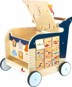 Baby Walvis Loopwagen - Houten Speelgoed Vanaf 1 Jaar -Babyspeelgoed Winkel 993x1200